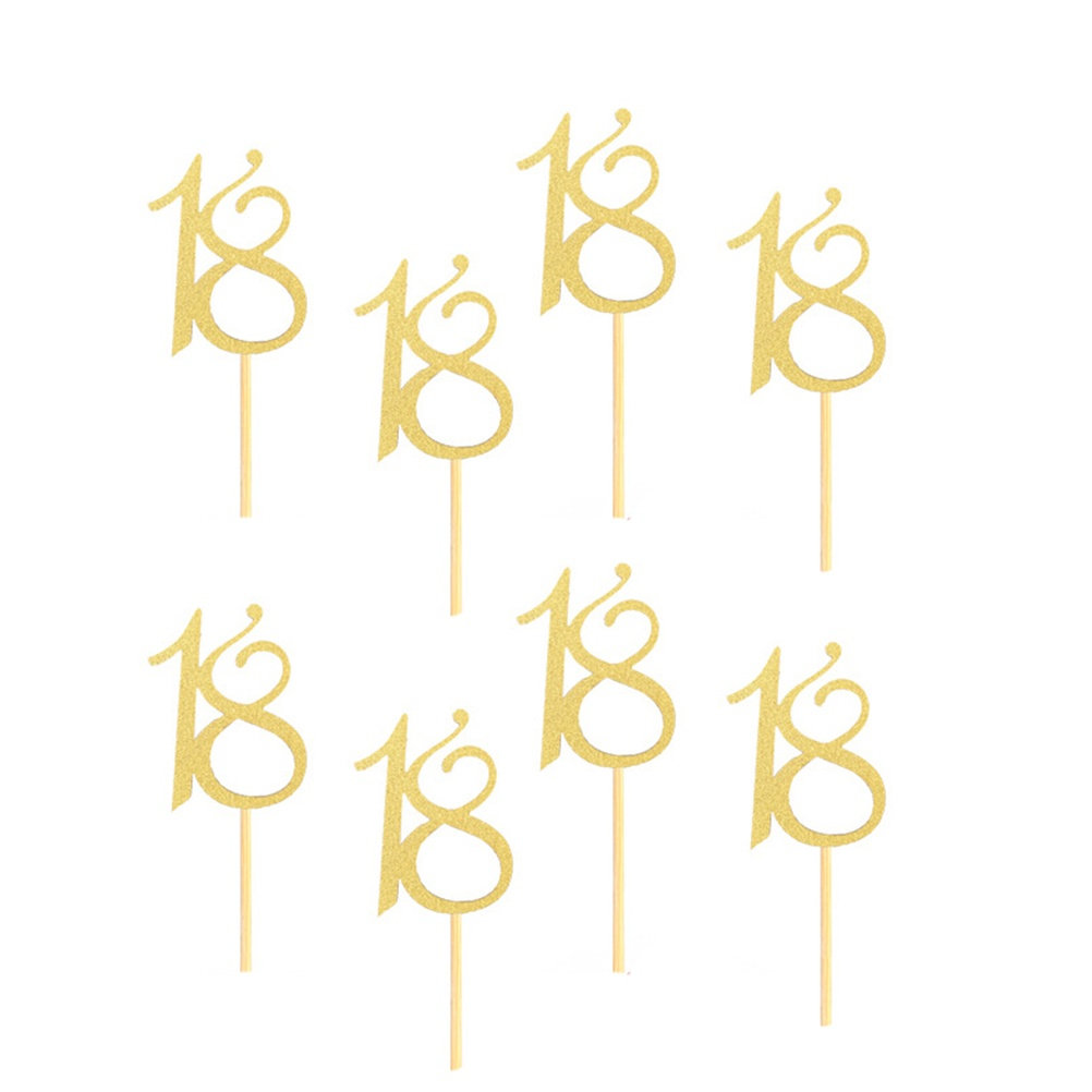 Ice Pick Pick - 48 Stück Exquisite Handgefertigte Tortendekorationen zum