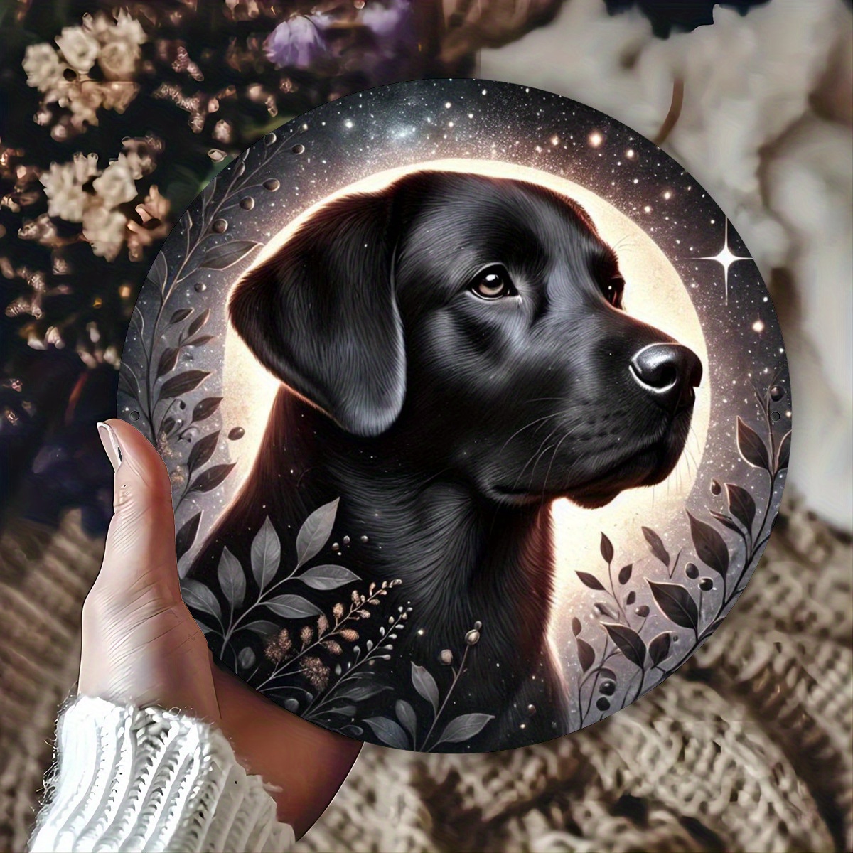 Home Bar And Kitchen - Bezaubernder schwarzer Labrador und Kätzchen, 7,8