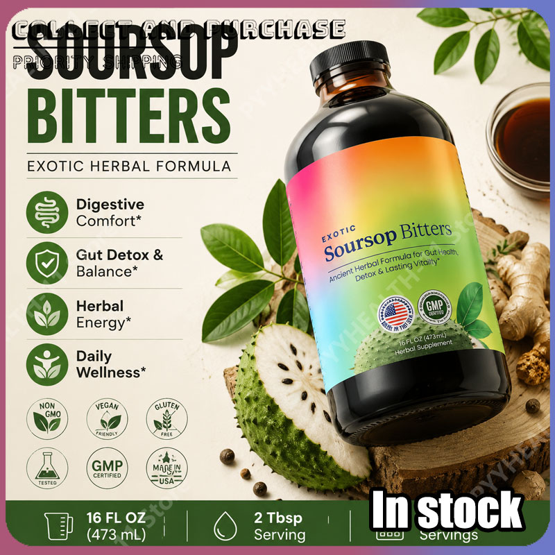 Bitters Bottle Set - Soursop Bittergetränk 16 Fl Oz Bio-Kräuter-Guanabana-Mischung