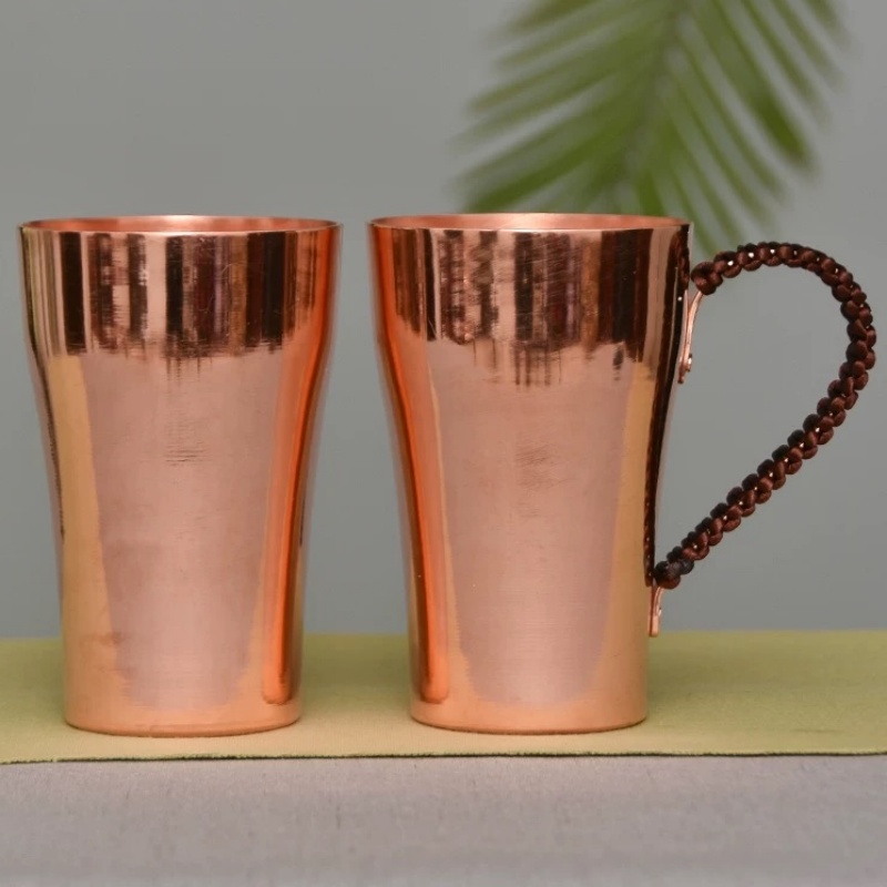 Mule Copper Mug - Handgefertigter Biermilchbecher aus reinem Kupfer mit