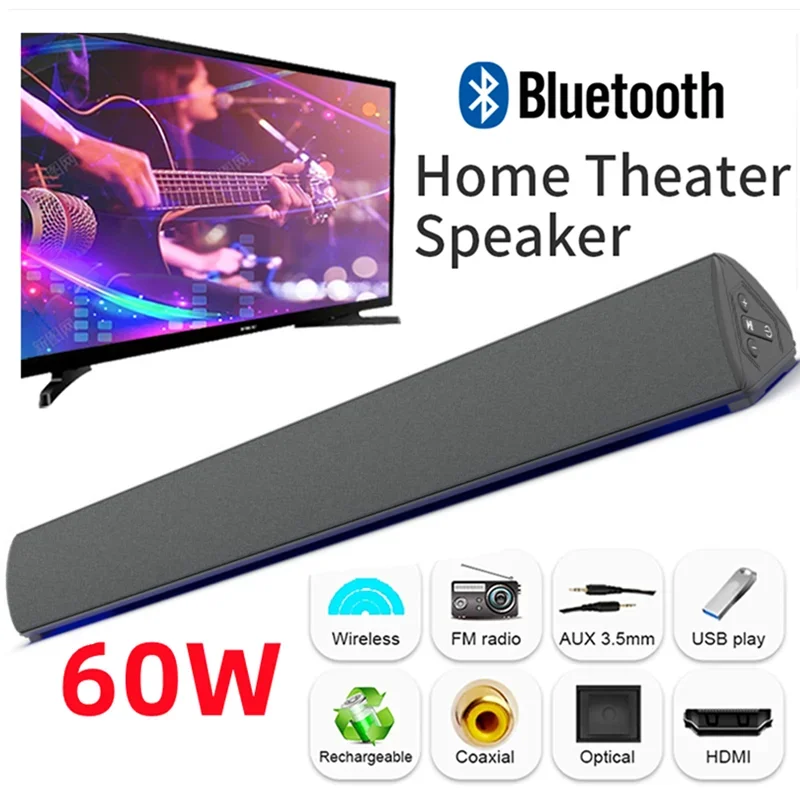 60w drahtlose TV-PC-Sound bar  – Home Bar And Theater Bewertung und Preis