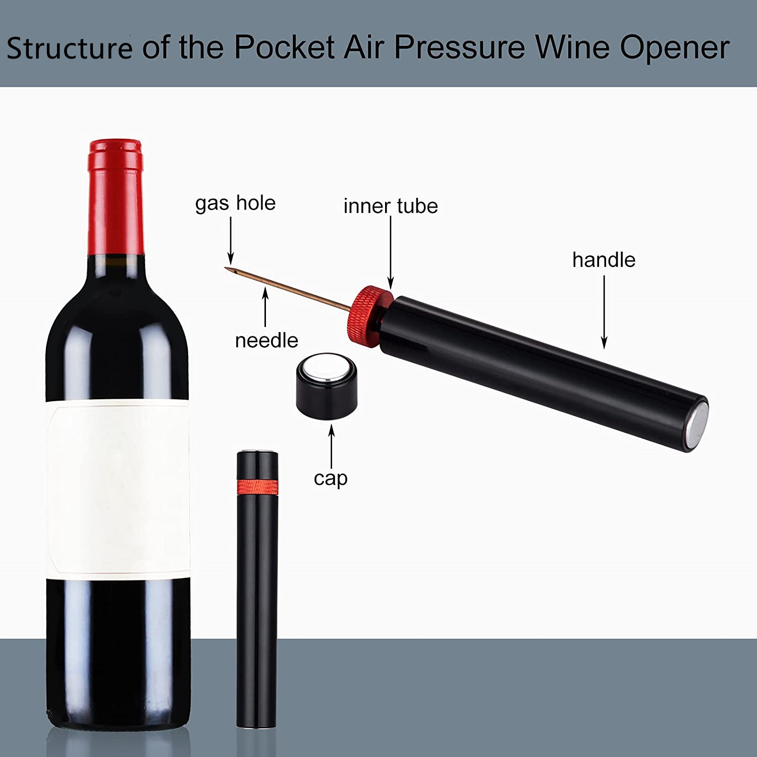 Tragbarer Weinflaschenöffner,  – Wine Preservation Pump Bewertung und Preis