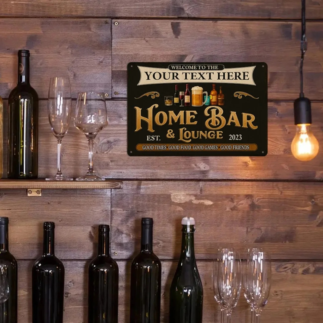 Personalisiertes Metallschild  – Home Bar Signs Bewertung und Preis