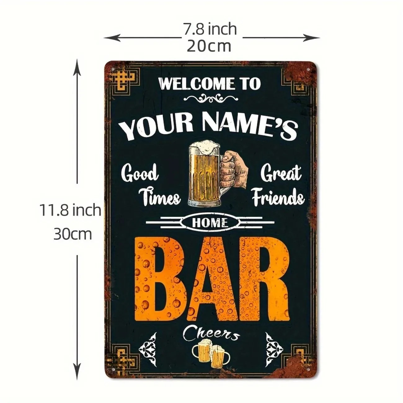 1 Stück personalisierbares Vin – Home Bar Signs Bewertung und Preis