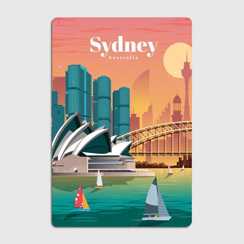 Reise-Poster Sydney Sehenswürd – Home Bar Sydney Bewertung und Preis