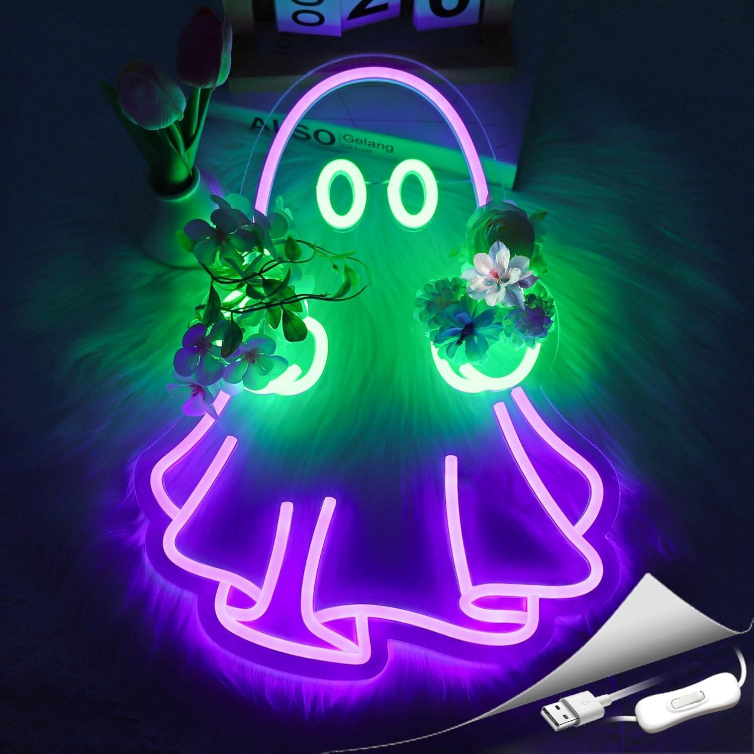 Geister-Neonschild USB-Betrieb – Home Bar Signs Bewertung und Preis