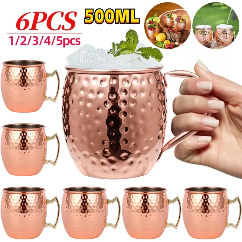 1-6 Stück Cocktail-Weingläser  – Mule Copper Mug Bewertung und Preis