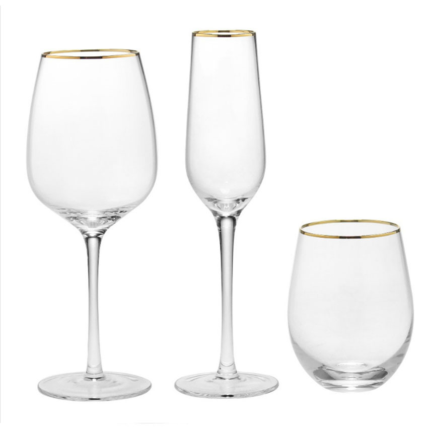 Goldumrandetes Longdrink-Glas  – Highball Glass Set Bewertung und Preis