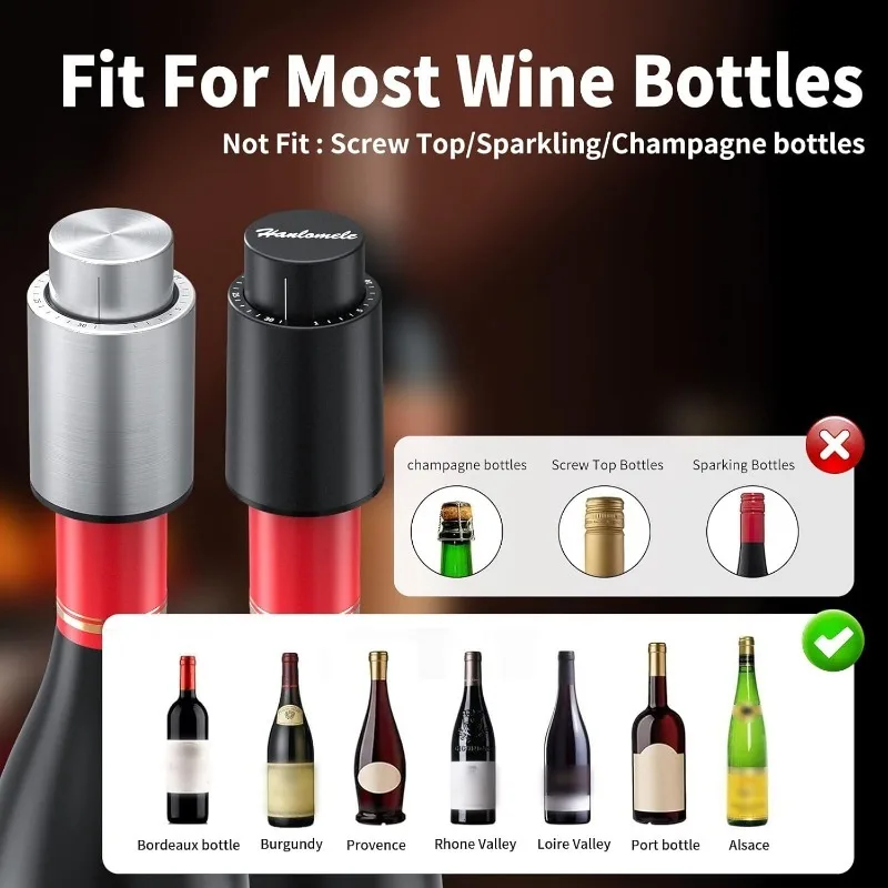 Weinflaschenverschlüsse, Vakuu – Wine Preservation Pump Bewertung und Preis