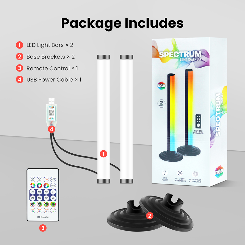 5V Smart LED Eck-Stehlampe RGB – Home Bar And Theater Bewertung und Preis