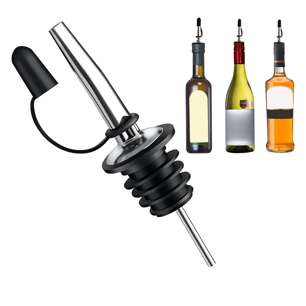 24er-Pack Edelstahl-Ausgießer  – Speed Pourer Cap Bewertung und Preis